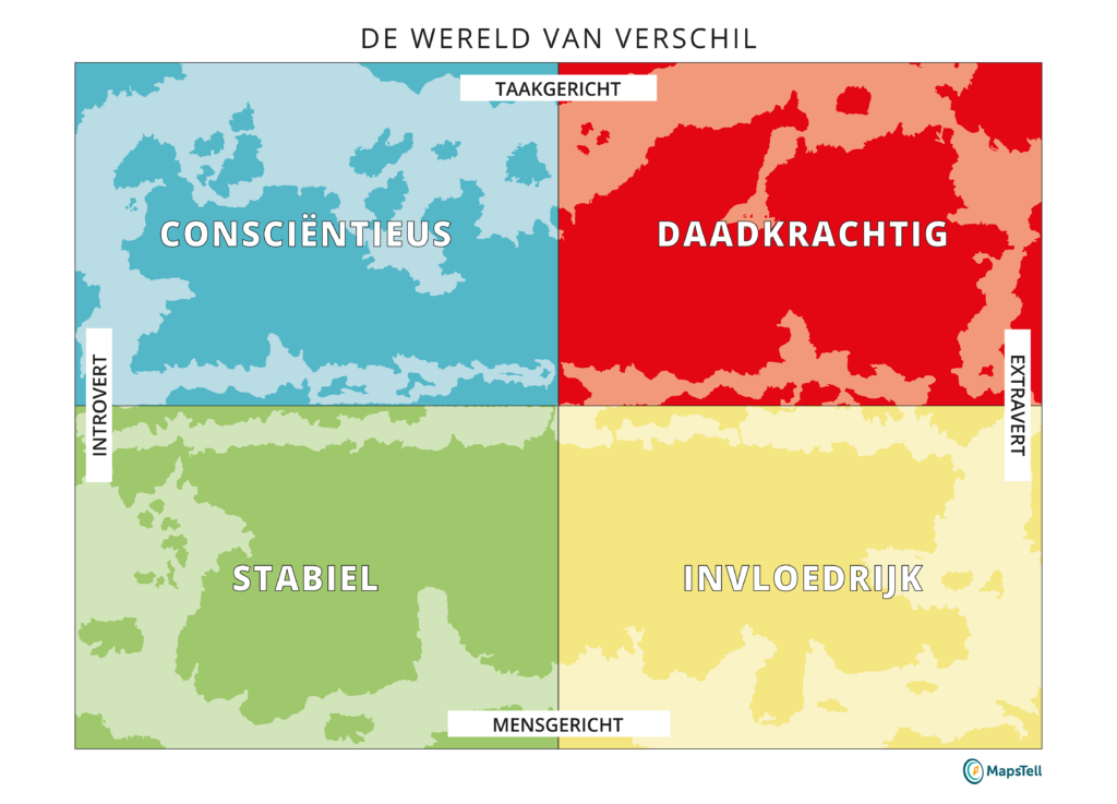 Wil jij weten hoe jouw gedrag is ten opzichte van jouw omgeving? Volg dan een MapsTell training bij PuurProgres en zet jezelf en jouw team op de kaart!